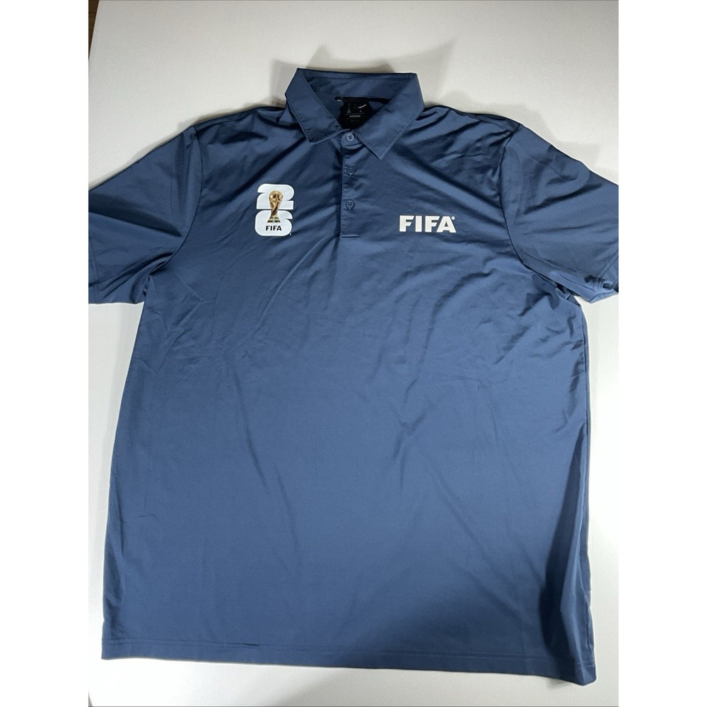 Adidas FIFA World Cup Polo Shirt. Men's Xl Blue